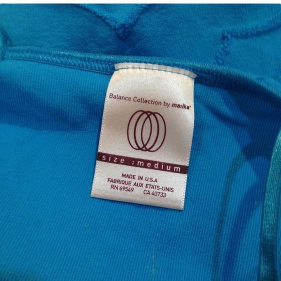 Y2K Balance By Marika Aqua Blue Tank Or Workout Top - Picture 4 of 8